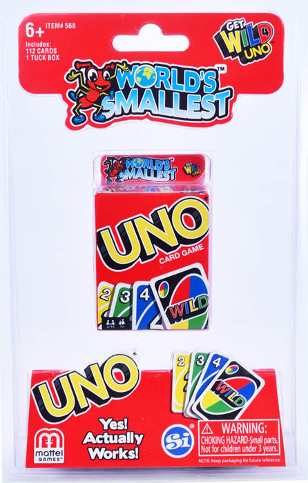 World's Smallest Uno Card Game