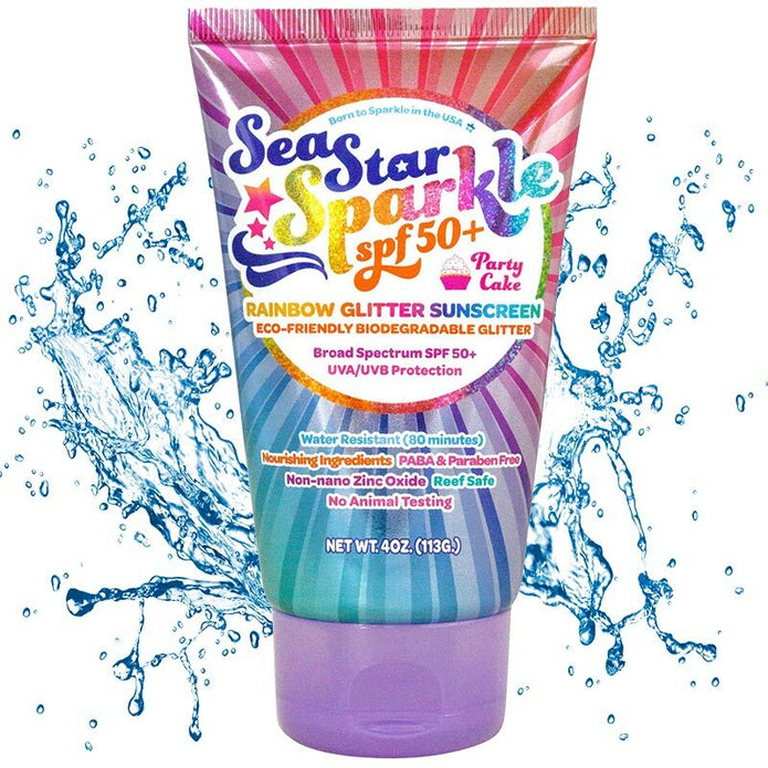 Rainbow Glitter Suncreen