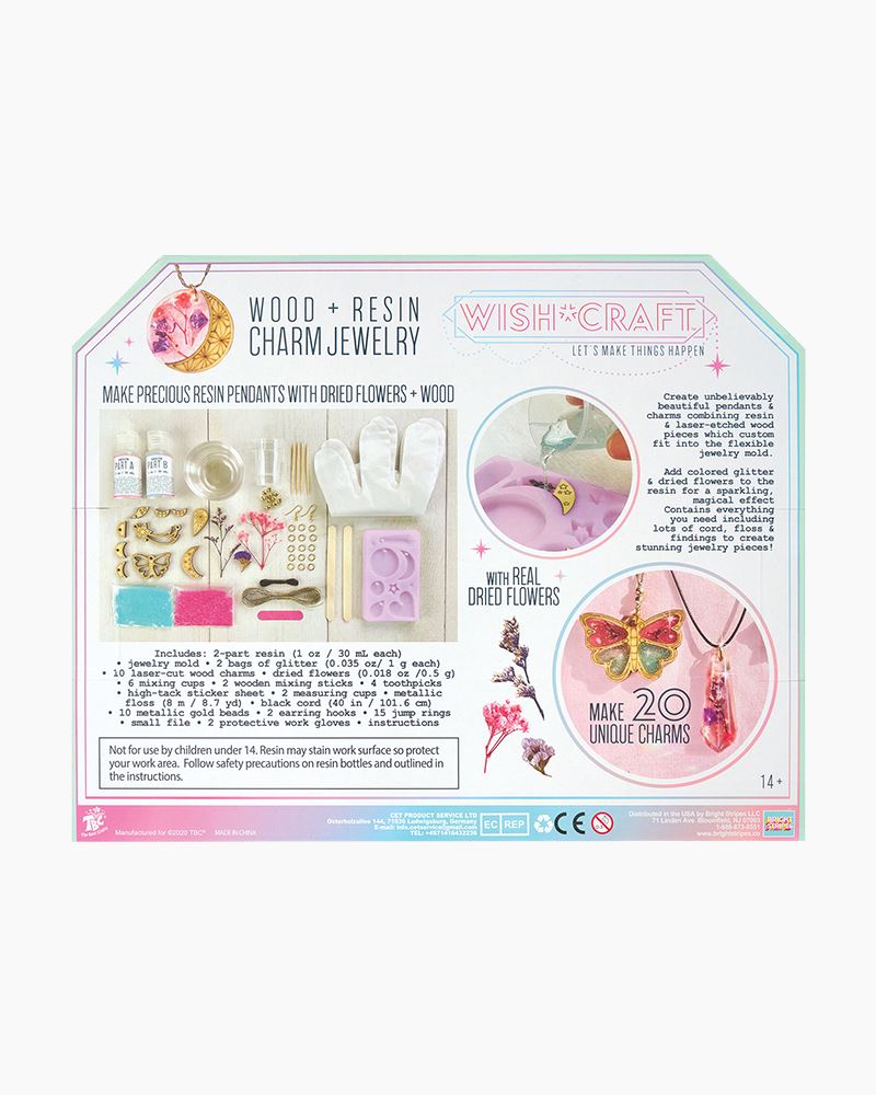 Wood and Resin Charm Kit