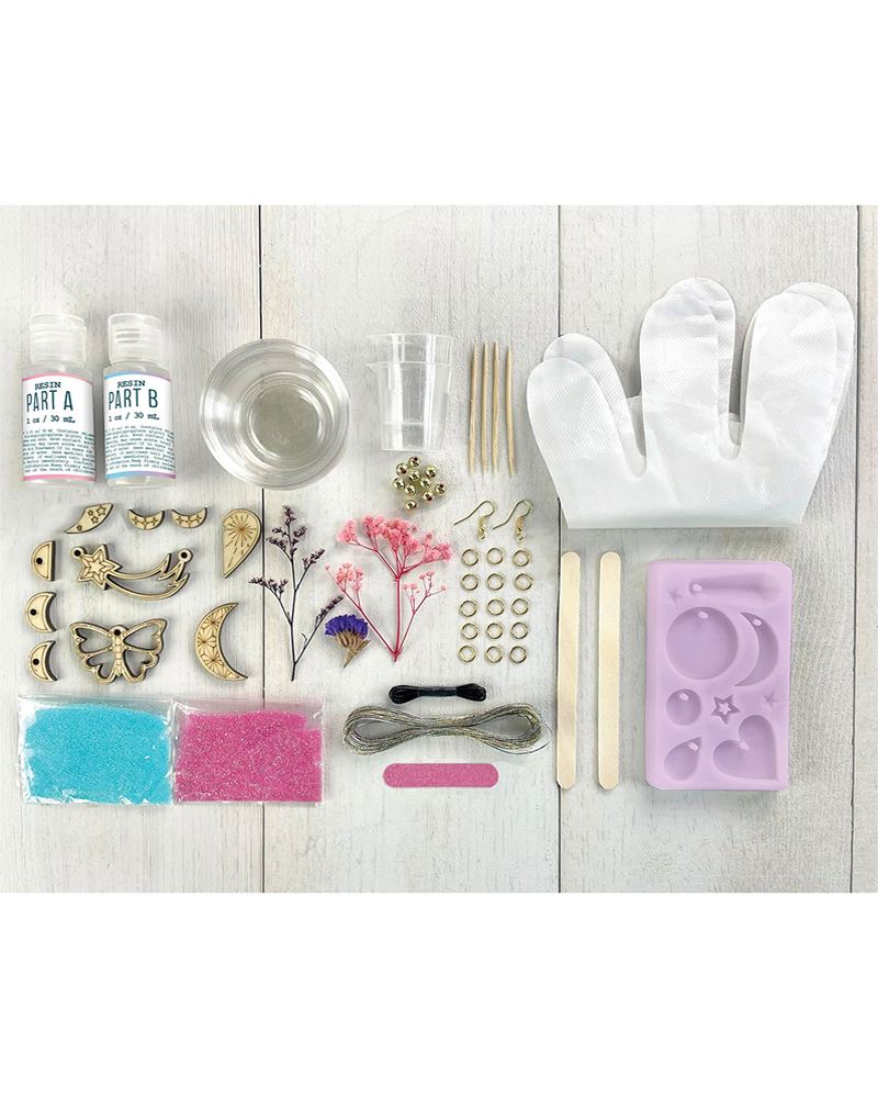 Wood and Resin Charm Kit