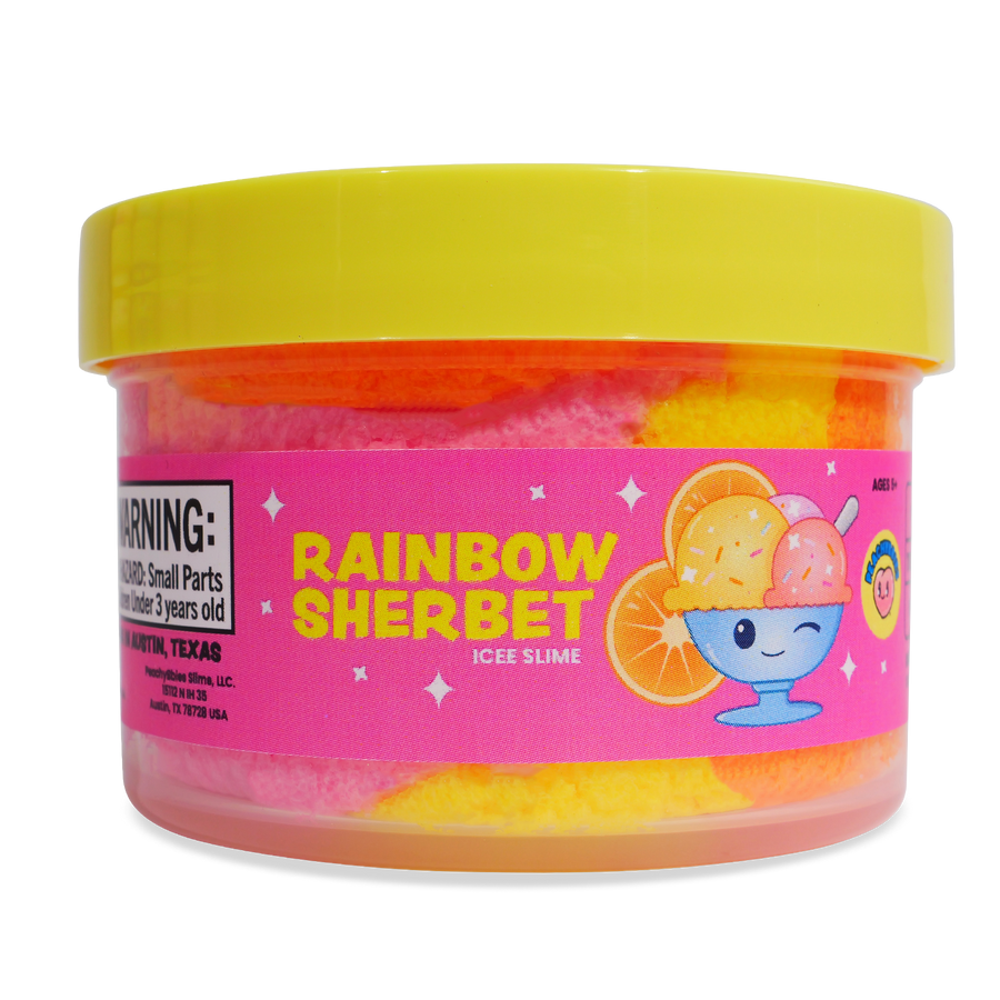 Peachybbies Rainbow Sherbet Slime