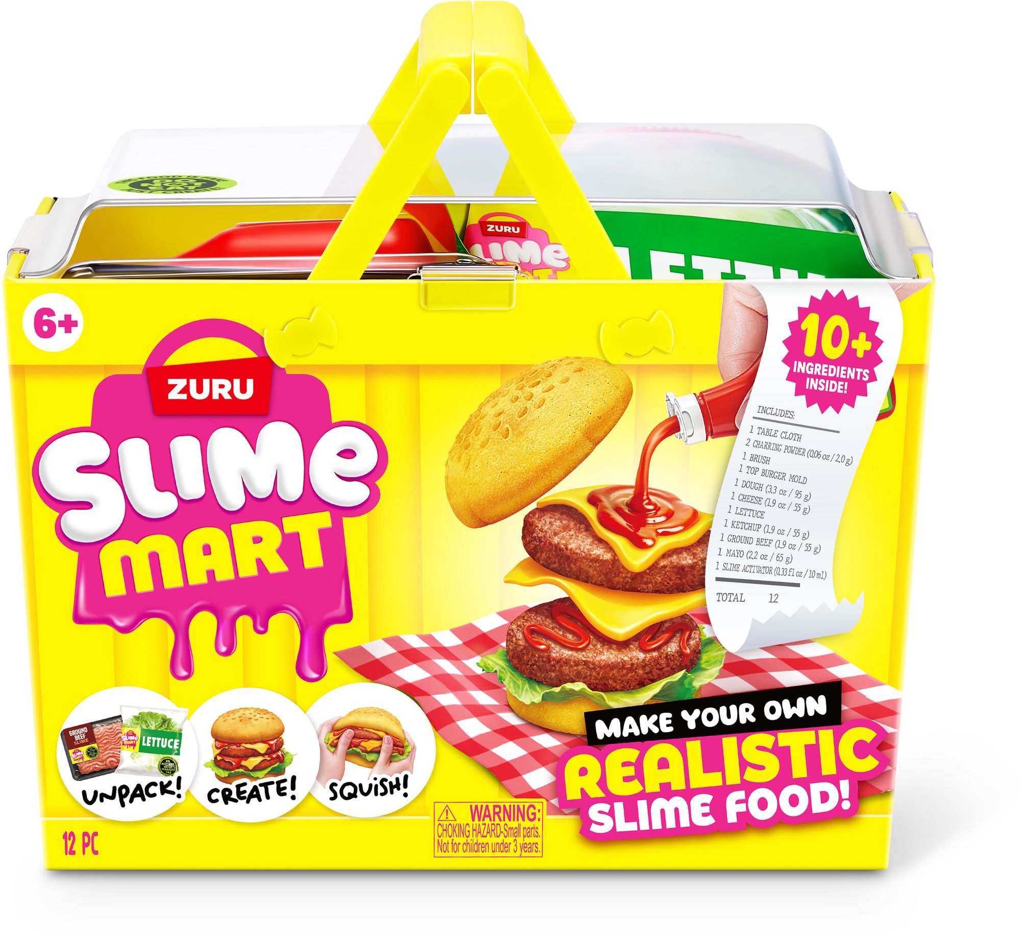 ZURU Slime Mart Small Shopping Basket Fast Food Series 1