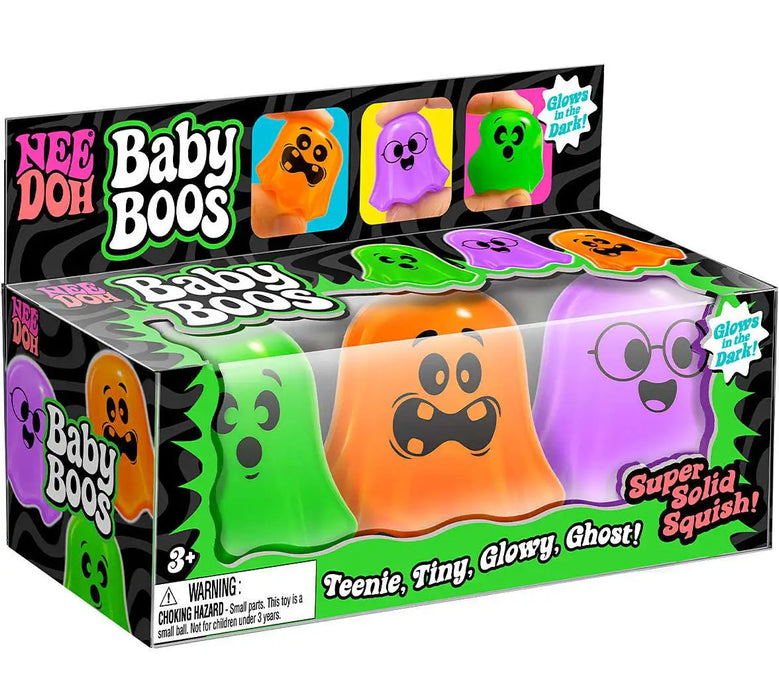 Schylling NeeDoh 2026 Needohween Baby Boos Stress Ball 3-Pack Glows