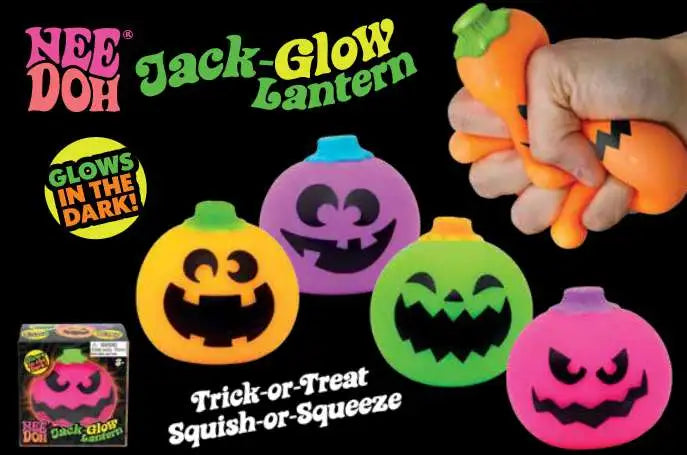 2026 Needohween Jack-Glow-Lantern Glow-in-the-Dark Squishy Stress Ball