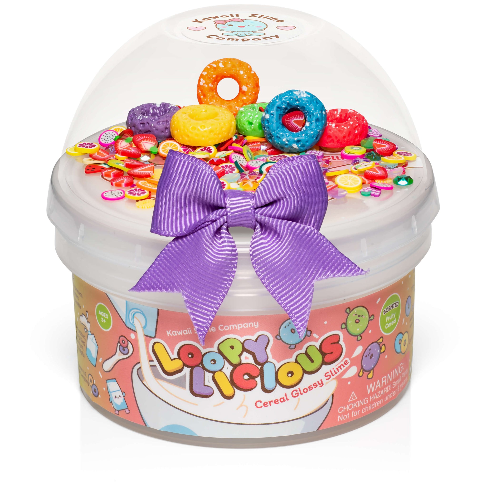Kawaii Slime Company Loopylicious Cereal Glossy Signature Dome 10 oz
