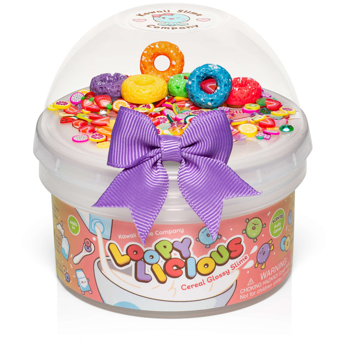 Kawaii Slime Company Loopylicious Cereal Glossy Signature Dome 10 oz