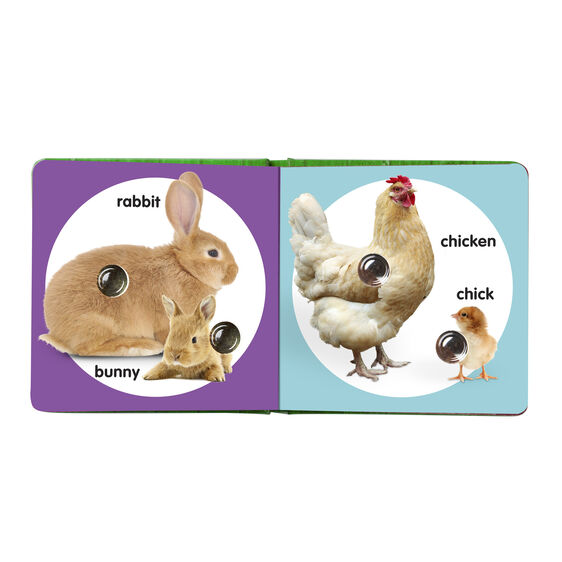 Melissa & Doug Poke-A-Dot: Farm Animal Families Board Book