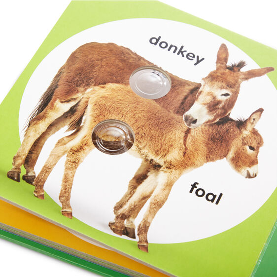 Melissa & Doug Poke-A-Dot: Farm Animal Families Board Book
