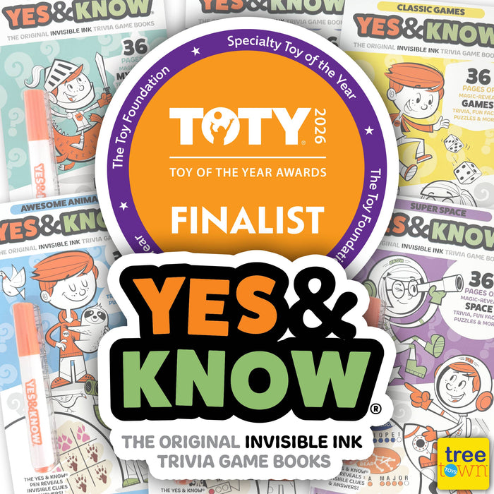 Yes & Know® Invisible Ink Trivia Game Books- Giggles Galore