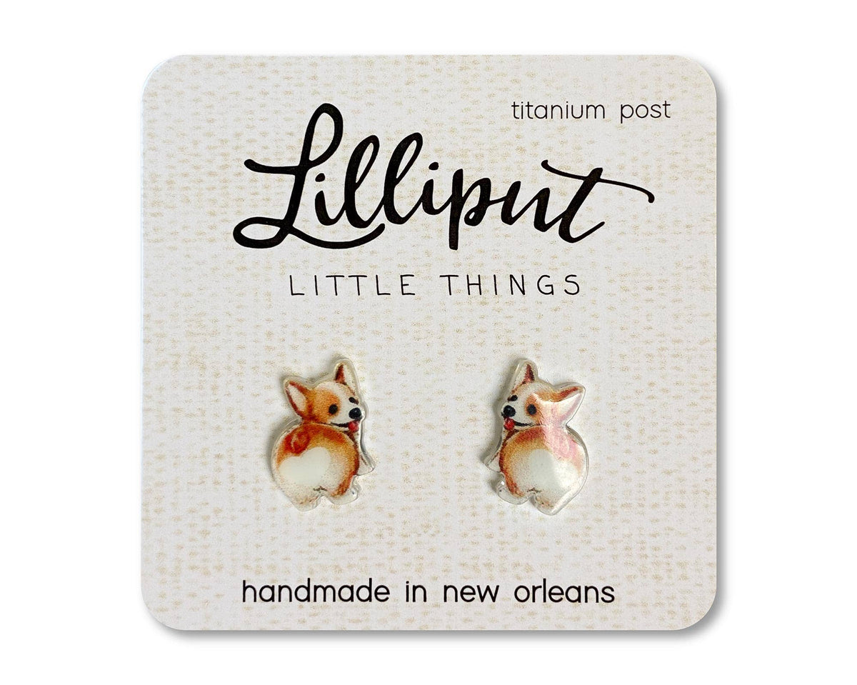 Corgi Butt Earrings // Dog Lover Gift