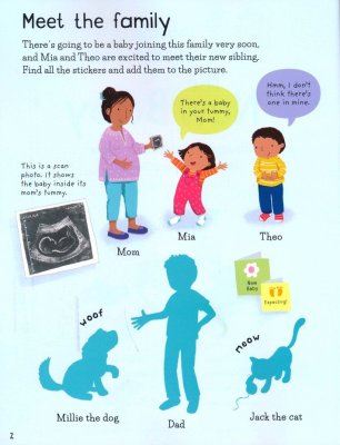 First Sticker Book New Baby