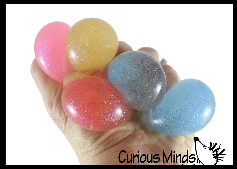 Single Small 1.5" Glitter Stress Ball