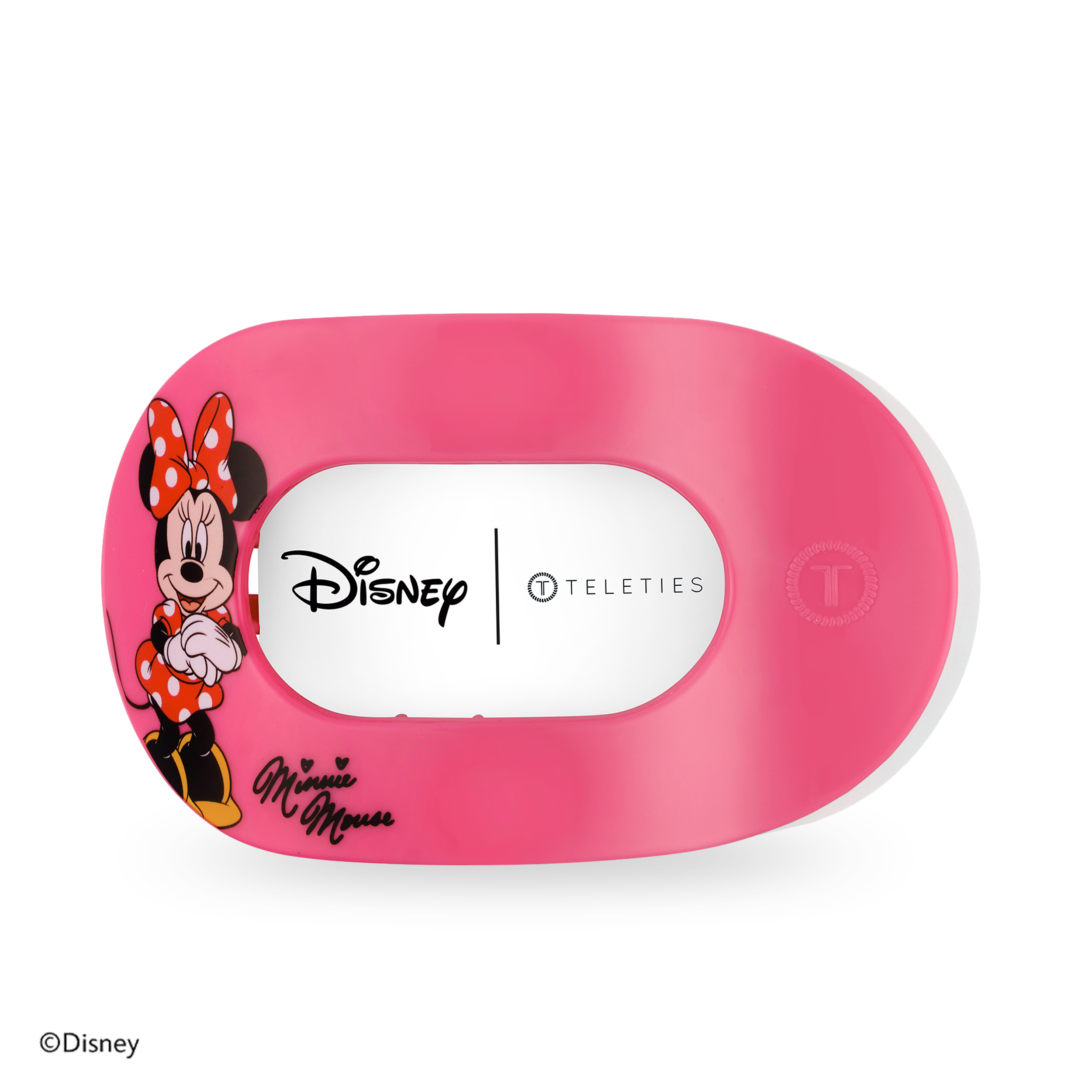 Flat Round Hair Clip | Large | Minnie Mouse