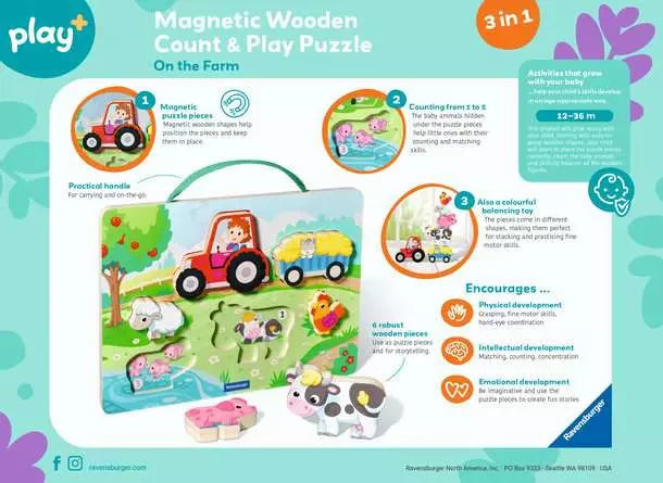 Ravensburger Wooden Puzzle On the Farm Puzzle