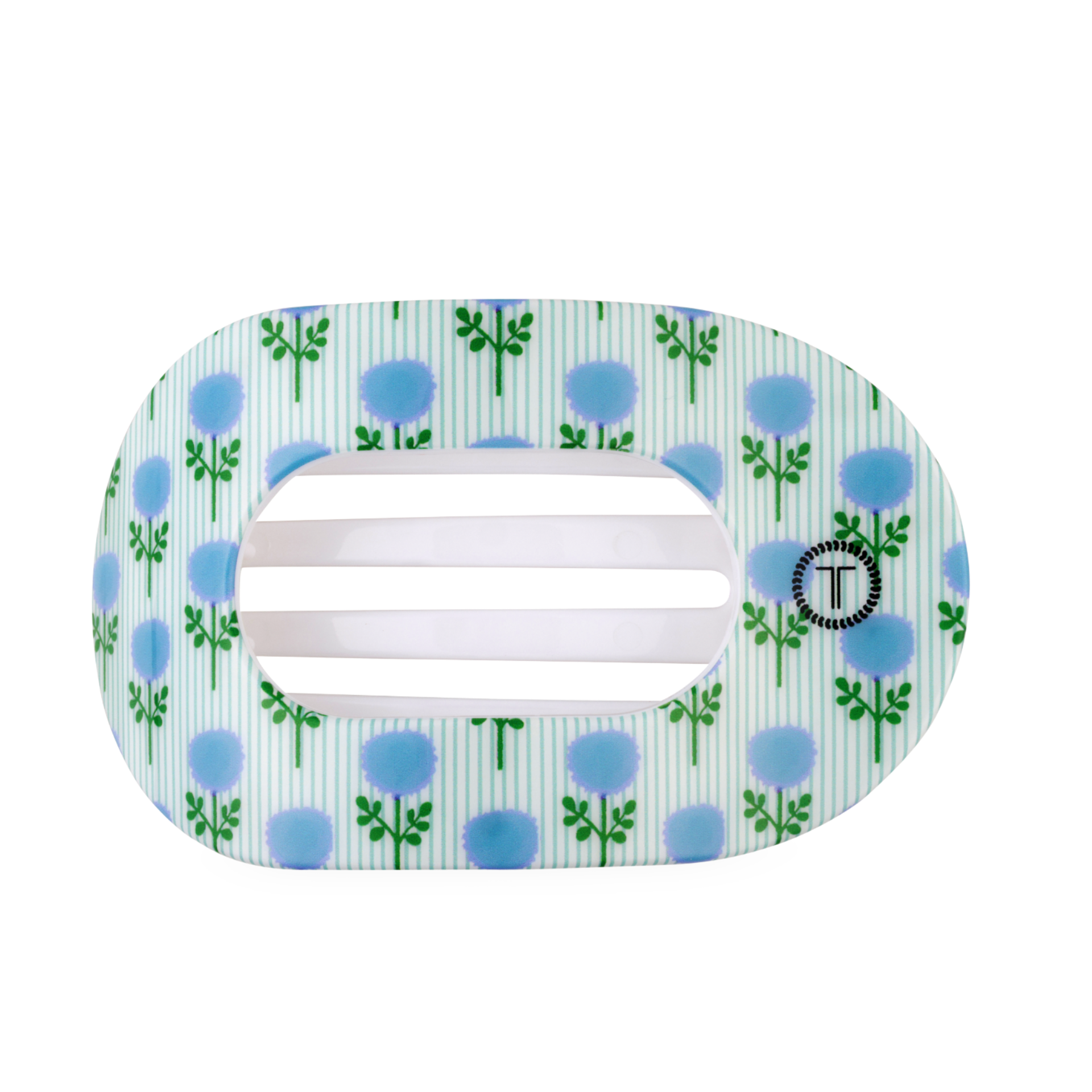 Blue Marigold | Large | Flat Round Hair Clip