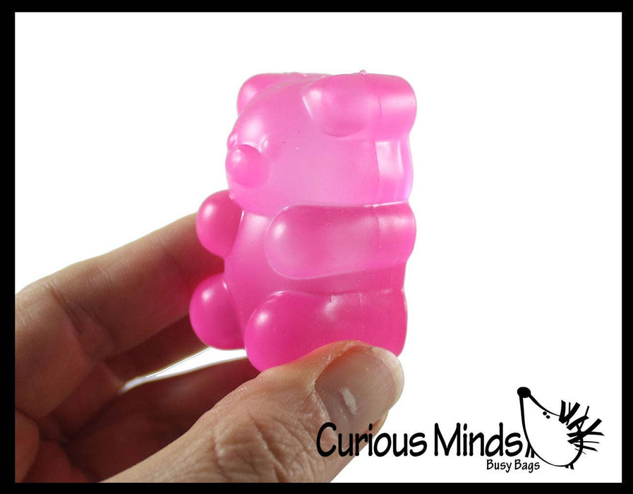 Single 1 -2" Gummy Bear Shaped Ball - Thick Glue/Gel Syrup Molasses