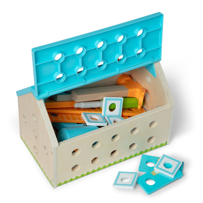 Melissa & Doug Build A House Toolbox Construction Play Set