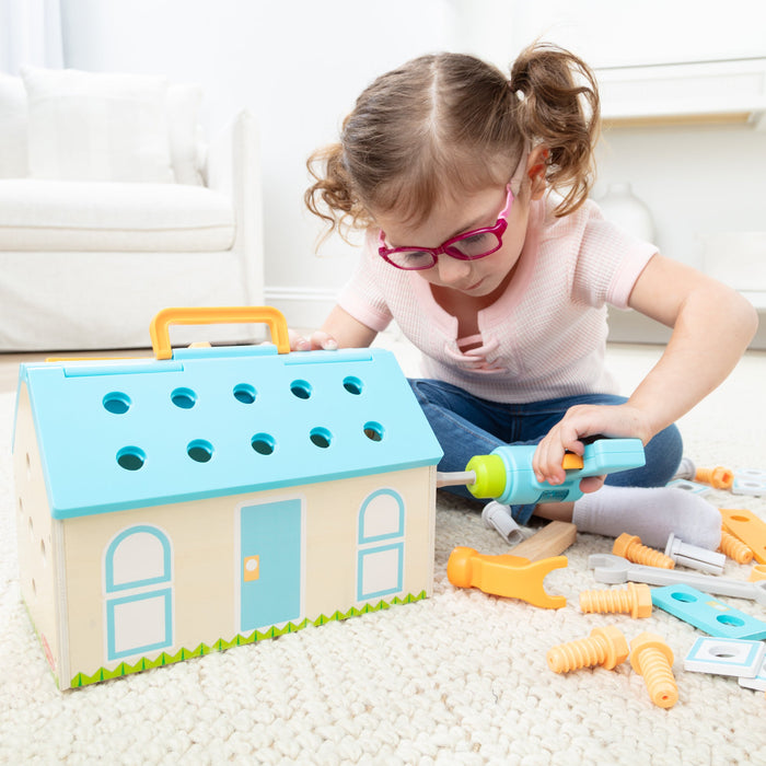 Melissa & Doug Build A House Toolbox Construction Play Set