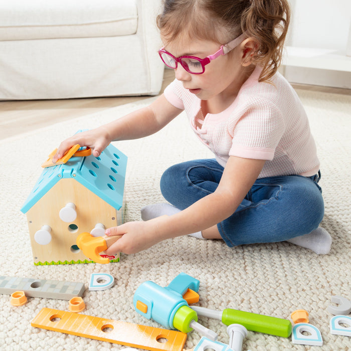 Melissa & Doug Build A House Toolbox Construction Play Set