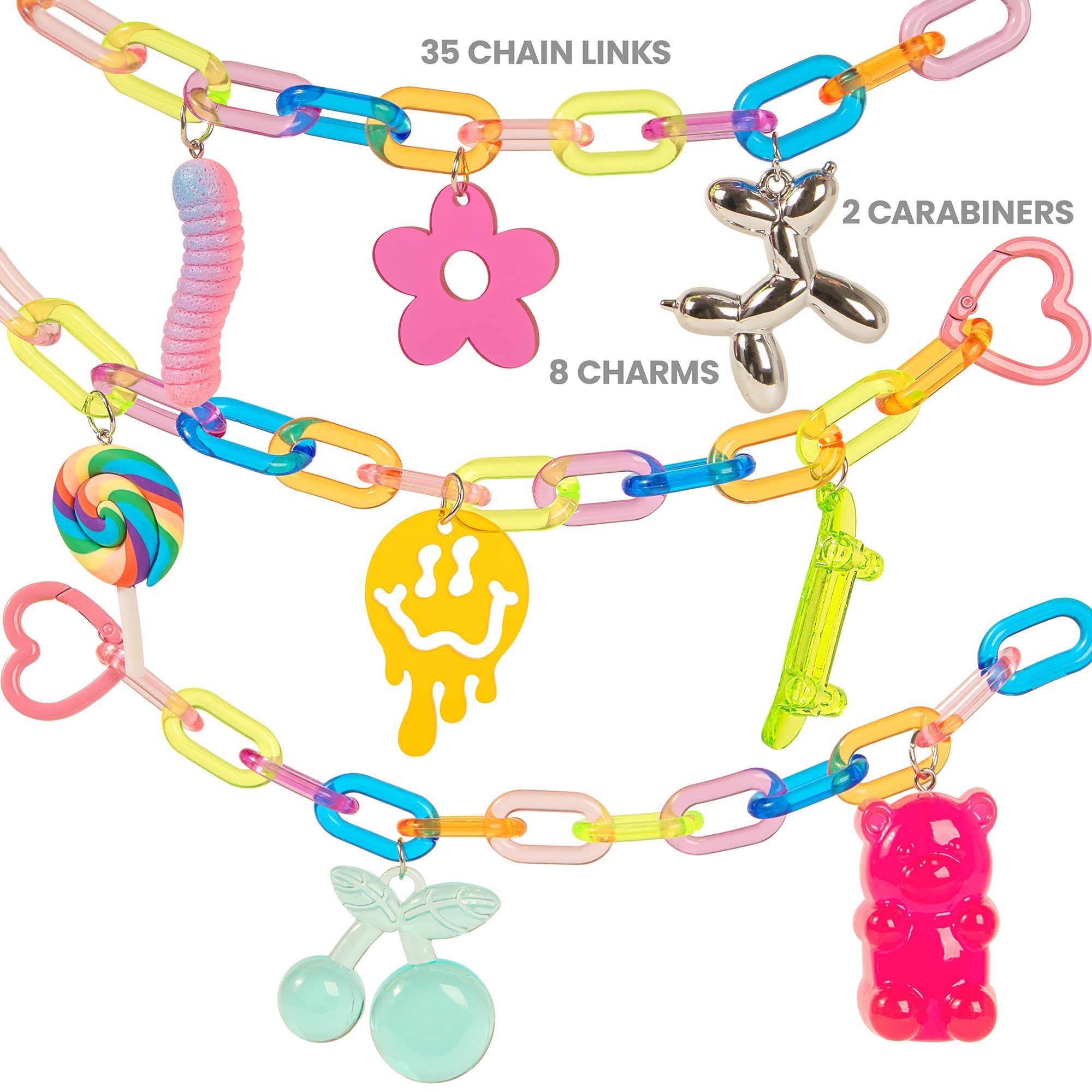So Rad! Chunky Charm & Chain Jewelry Kit: Craft Trendy Accessories