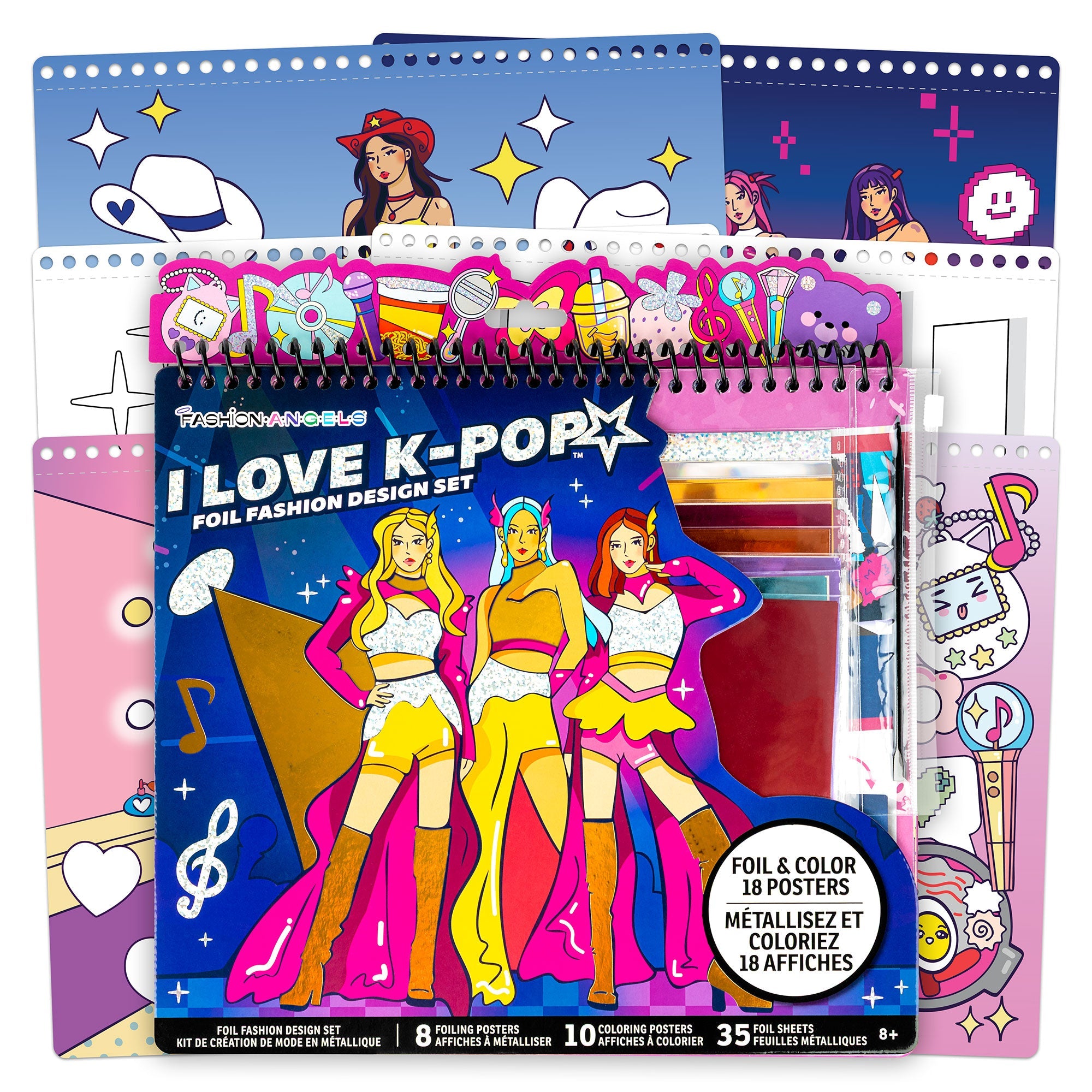 Fashion Angels I Love K-Pop Fashion Design Sketch Portfolio