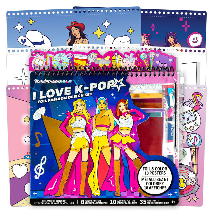 Fashion Angels I Love K-Pop Fashion Design Sketch Portfolio