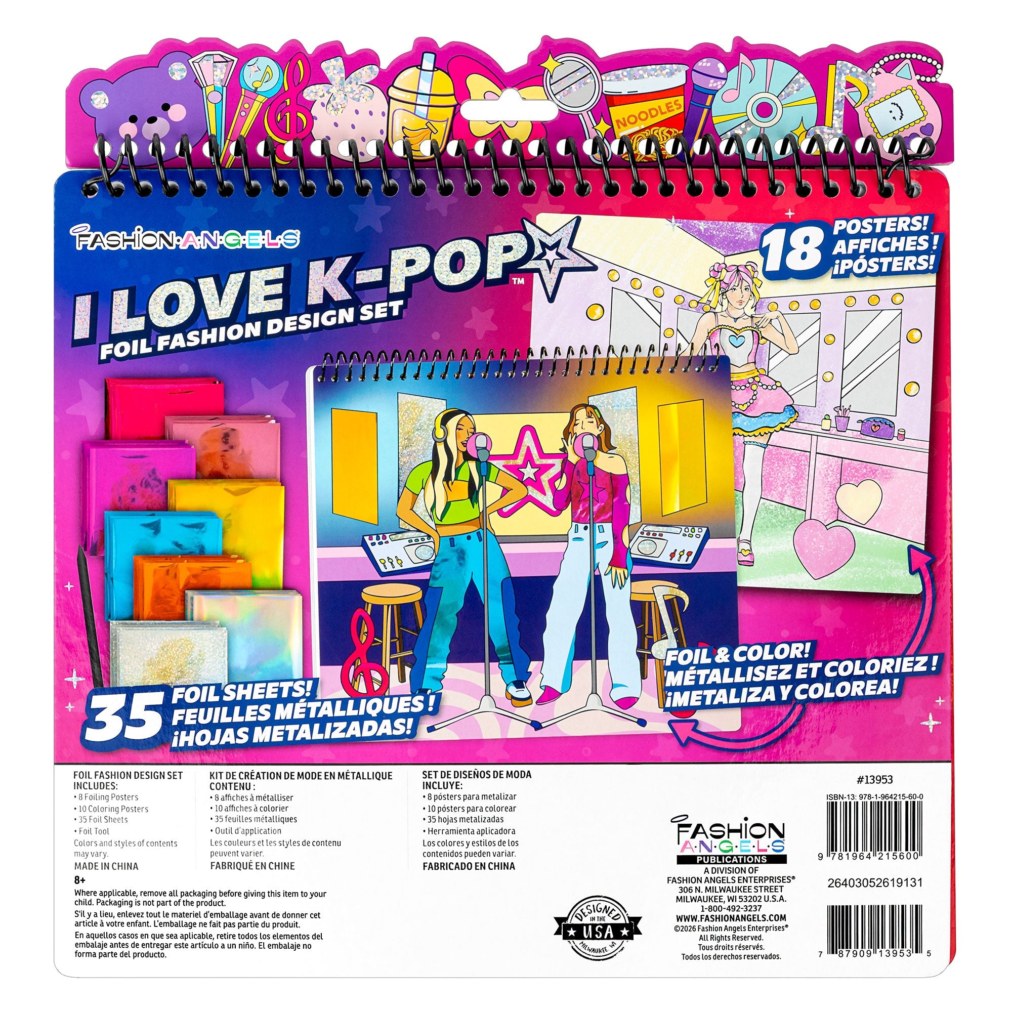 Fashion Angels I Love K-Pop Fashion Design Sketch Portfolio