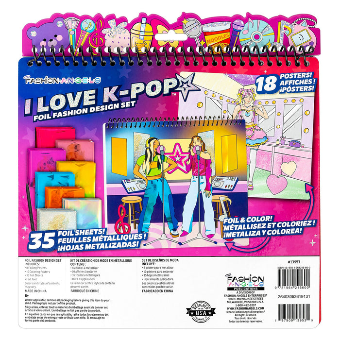 Fashion Angels I Love K-Pop Fashion Design Sketch Portfolio