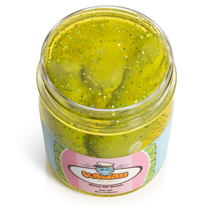 Kawaii Slime Company Shimmery Pickle Clear Slime Toy