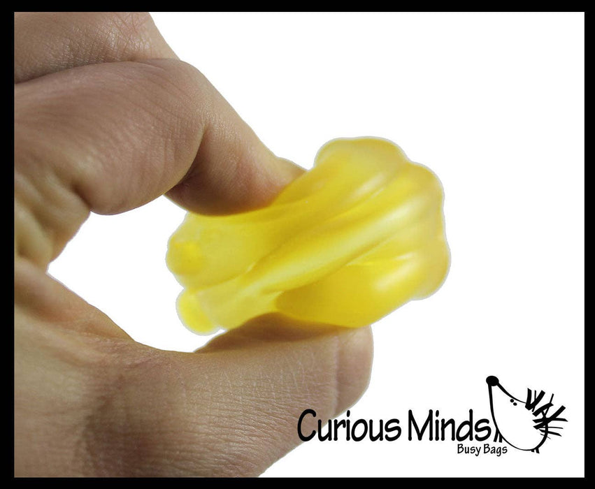 Single 1 -2" Gummy Bear Shaped Ball - Thick Glue/Gel Syrup Molasses