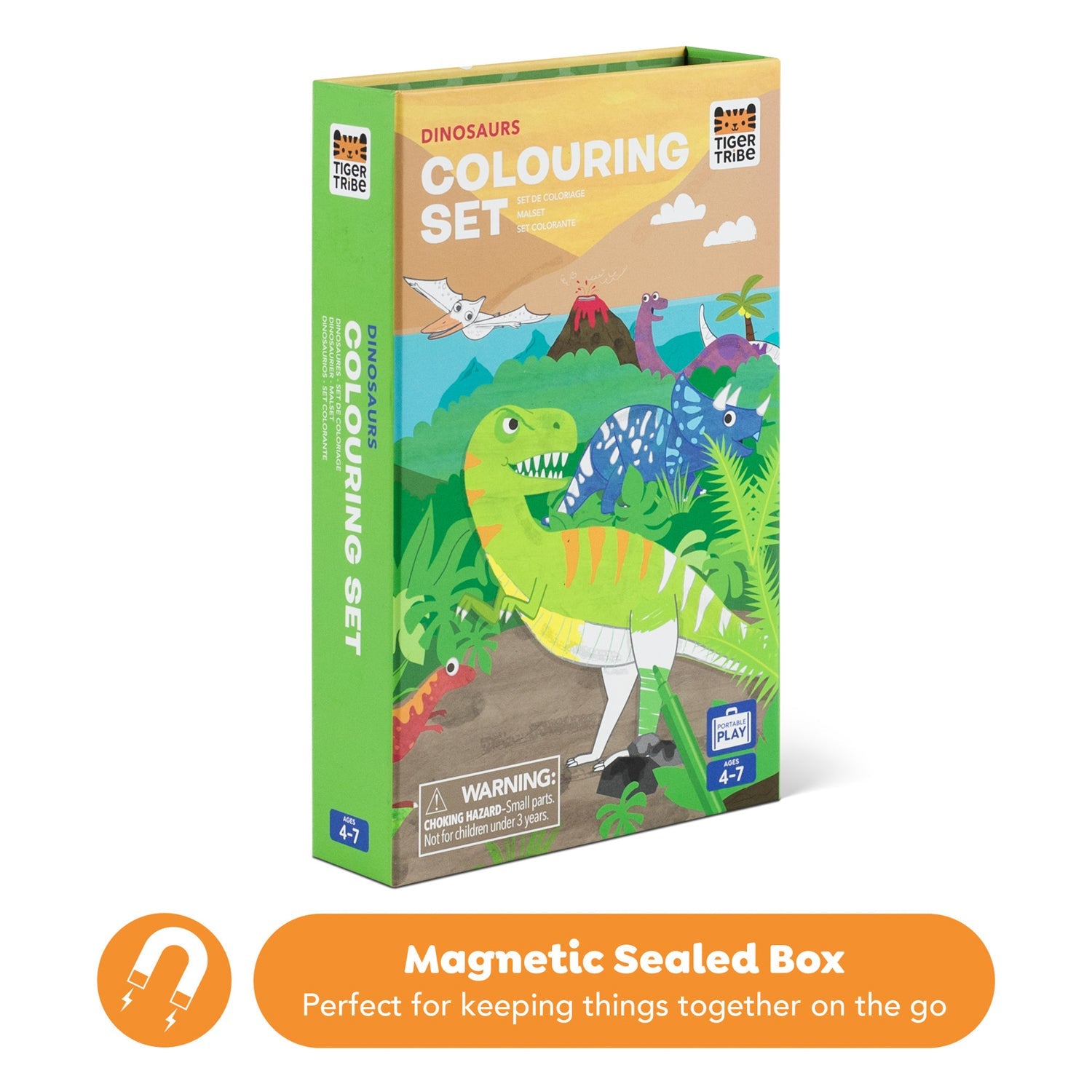 Tiger Tribe Dinosaur Colouring Set Activity Kit