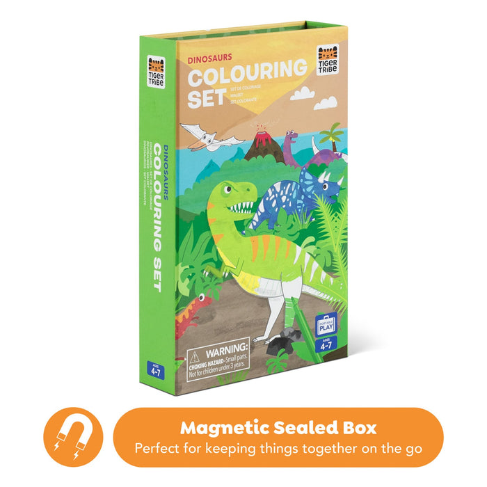 Tiger Tribe Dinosaur Colouring Set Activity Kit