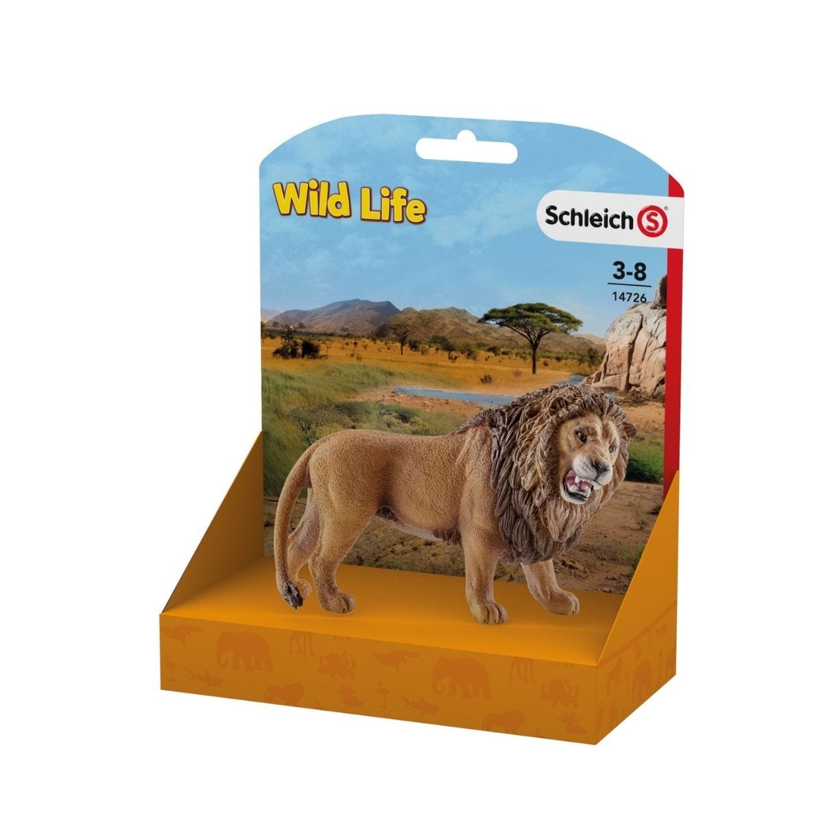Roaring African Lion Figurine Realistic Wild Animal Toy Collectible Detailed Schleich