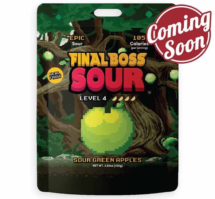 Final Boss Sour Level 4 Green Apple Peg Bag 3.52oz