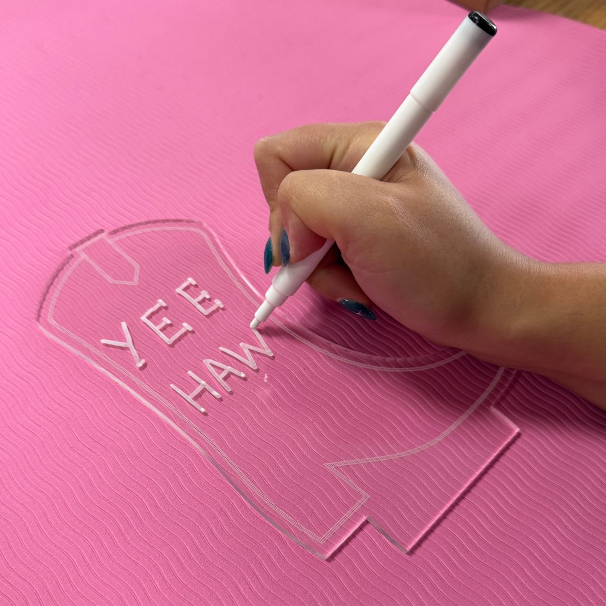 Cowboy Boot Write On Acrylic Light