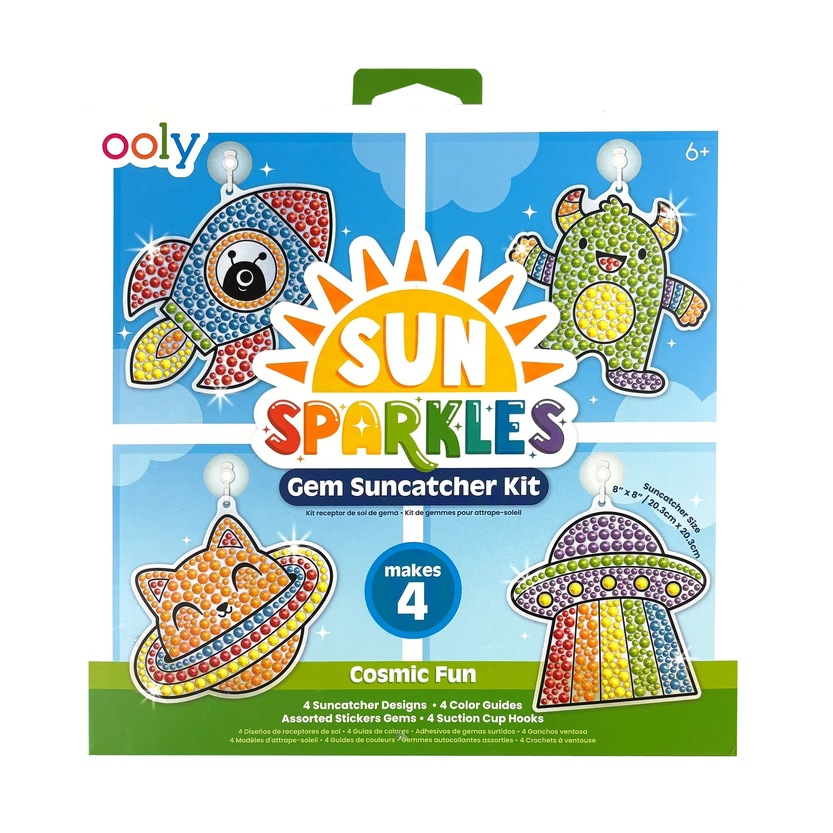 OOLY Sun Sparkles Gem Suncatcher Kit Cosmic Fun Set