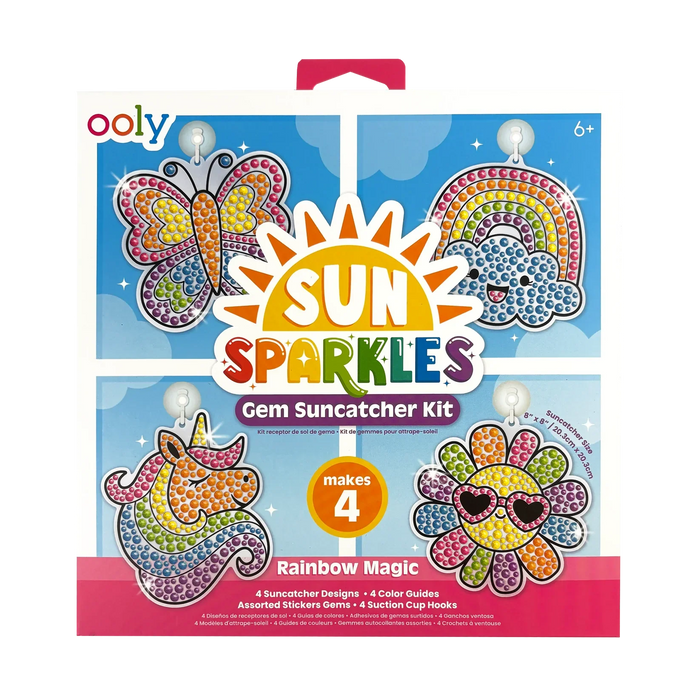 Ooly Sun Sparkles Gem Suncatcher Kit Rainbow Magic