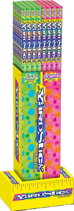 Foreign Candy Yardstick Bubble Gum Original/Sour 3 oz 48 Count