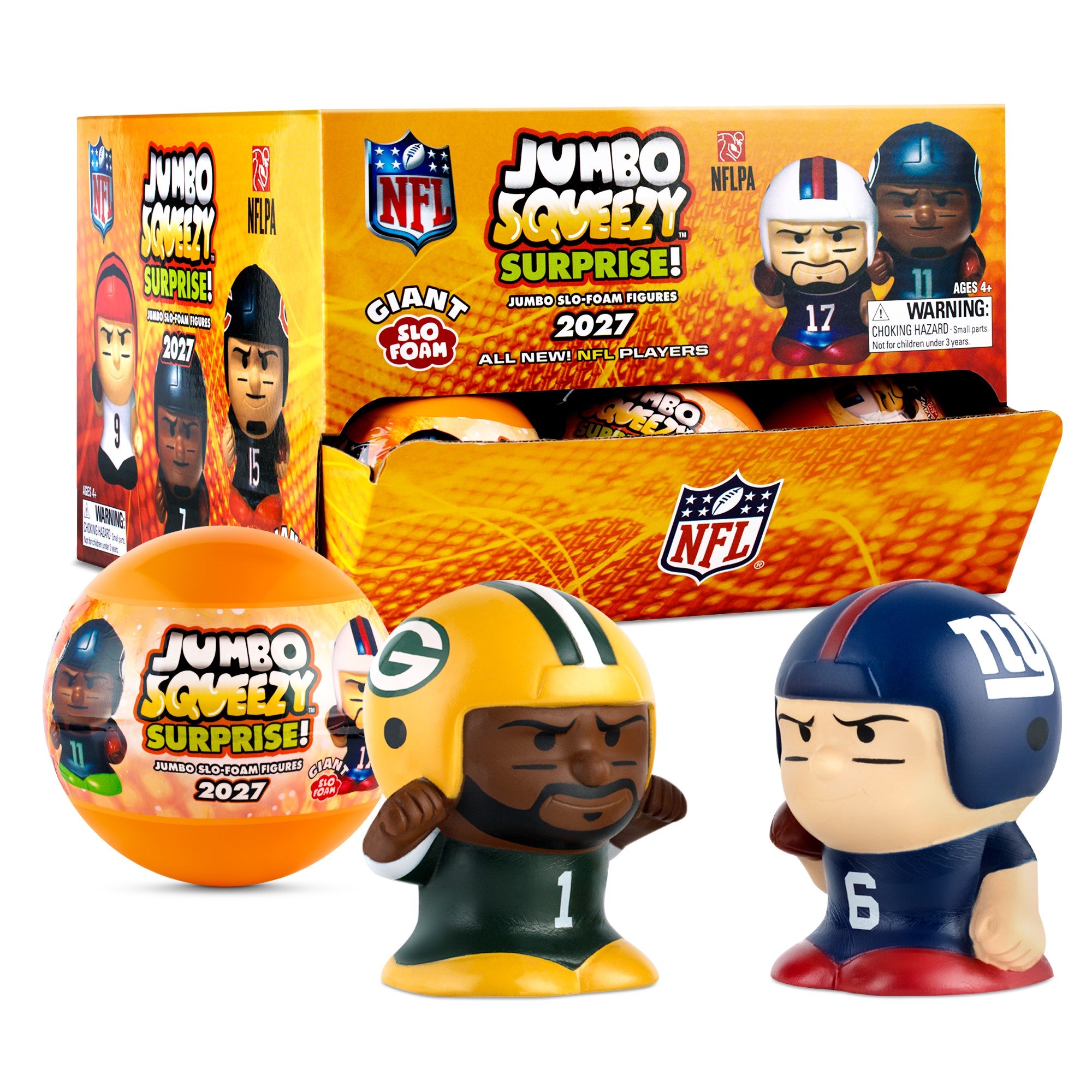 SqueezyMates NFL Football Series 6 Jumbo Squeezy Mate Capsule Blind Pack