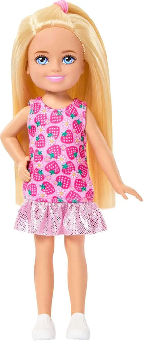 Barbie Club Chelsea Mini Doll Strawberry Print Dress