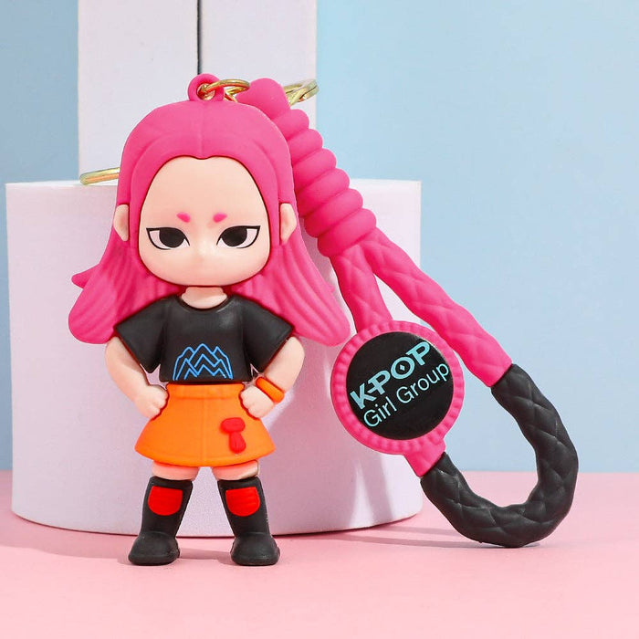 KPOP demon hunters silicone keychain
