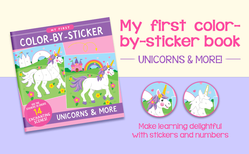 My First Color By Sticker Book Unicorns and More — Learning Express Houston