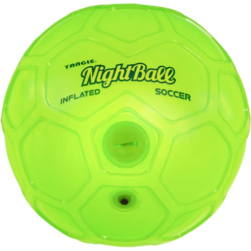 LED Nightball Inflated Soccer Ball  Avail in Blue or Green
