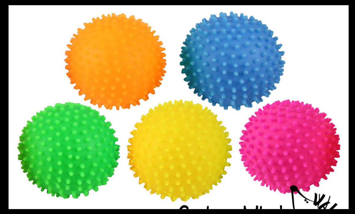 Single Spiky Bumpy Soft Doh Filled 1.7" Stress Ball - Squishy