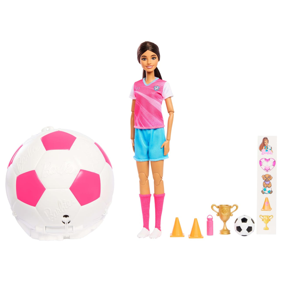 Soccer Barbie Career Burst Ball