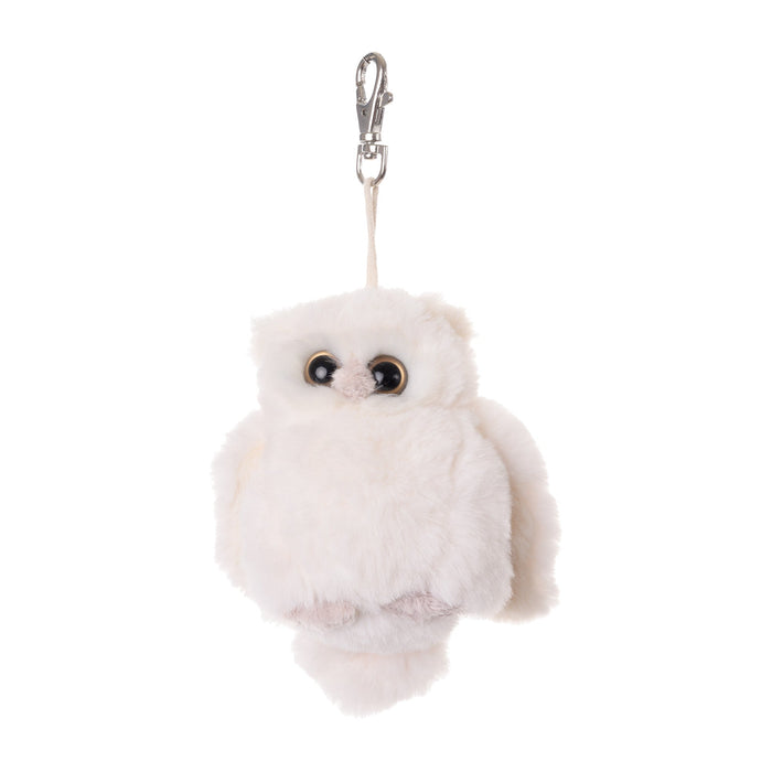 Clever Blanca Plush Owl Bag Charm Keyring – Soft, Handcrafted, Durable Accessory