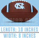 Franklin Sports NCAA North Carolina Tar Heels Junior Football