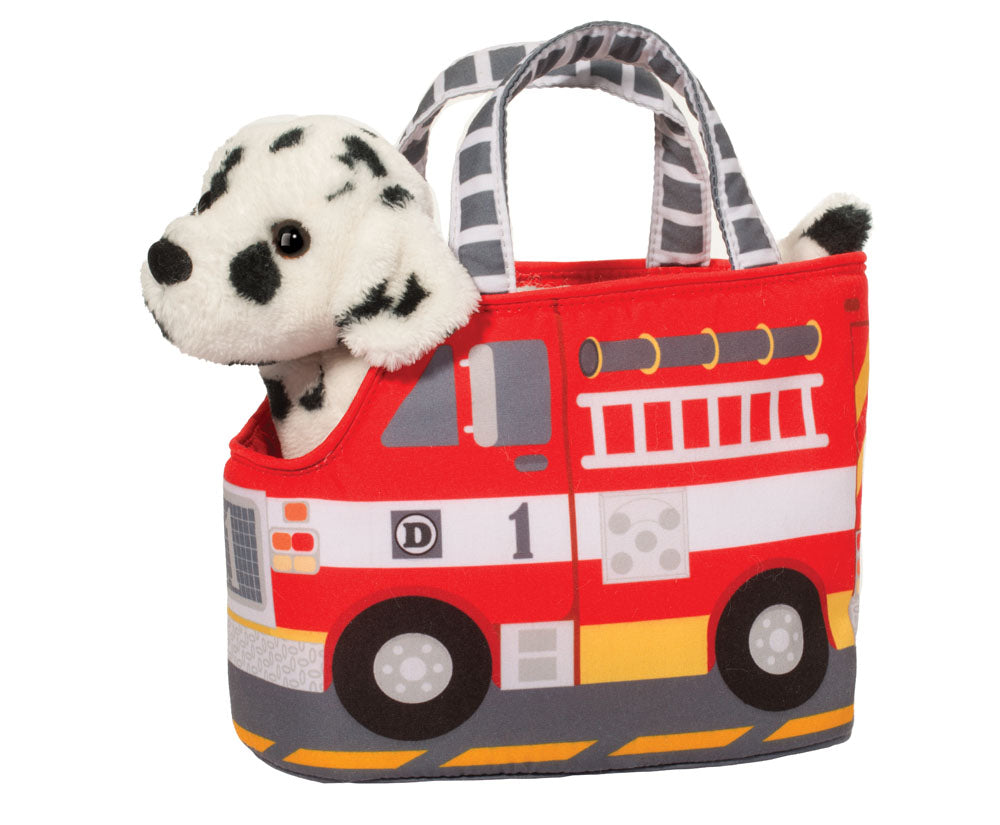 Douglas Fire Truck Pet Sak Plush Dalmation with Purse