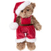 Christmas Mavi Plush Bear in Santa Overalls & Hat - Festive Holiday Stuffed Animal