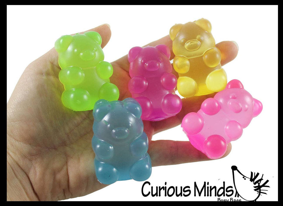 Single 1 -2" Gummy Bear Shaped Ball - Thick Glue/Gel Syrup Molasses